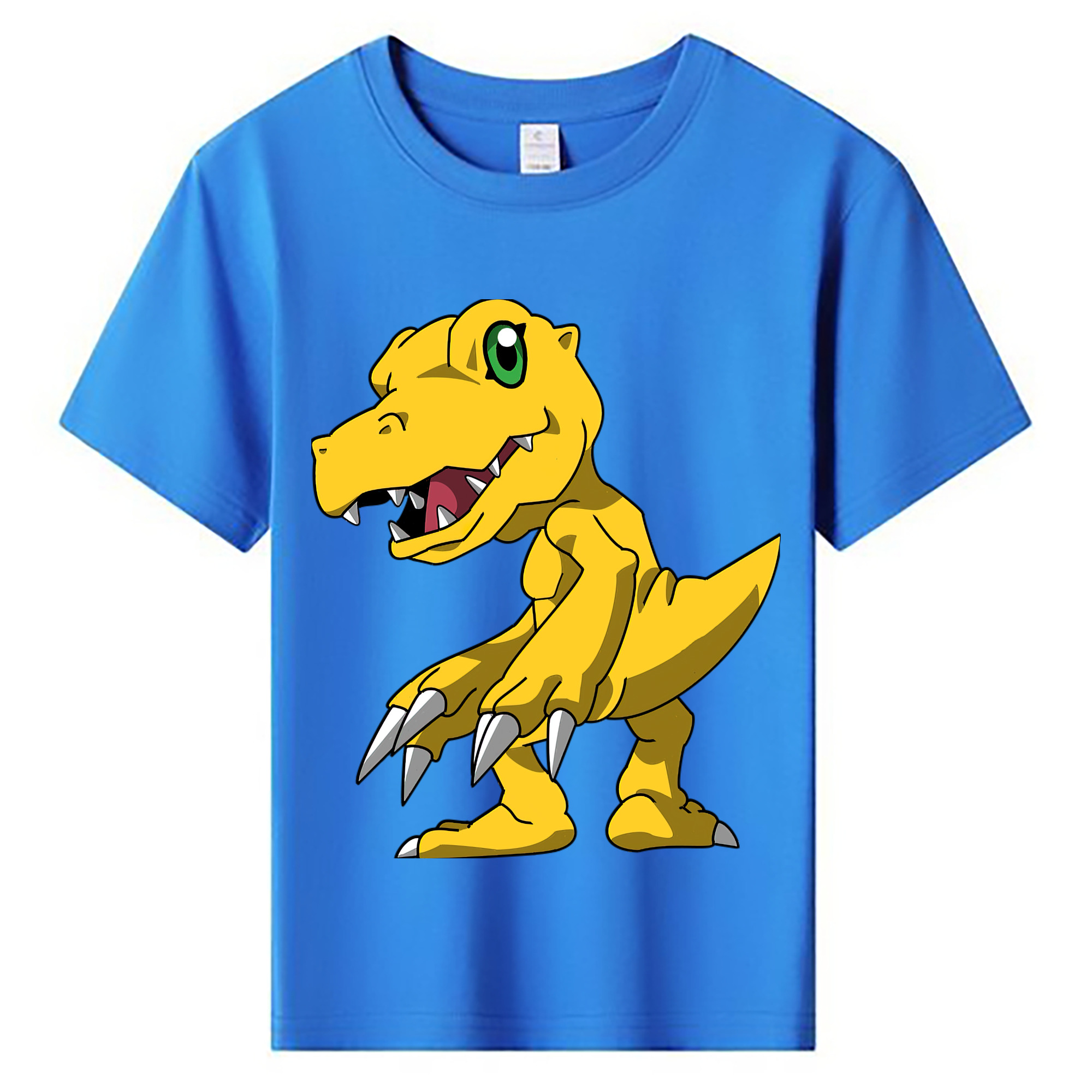 （画像用） Digimon デジタルモンスター/デジモン 綿100％キッズTシャツ（フロントプリント）